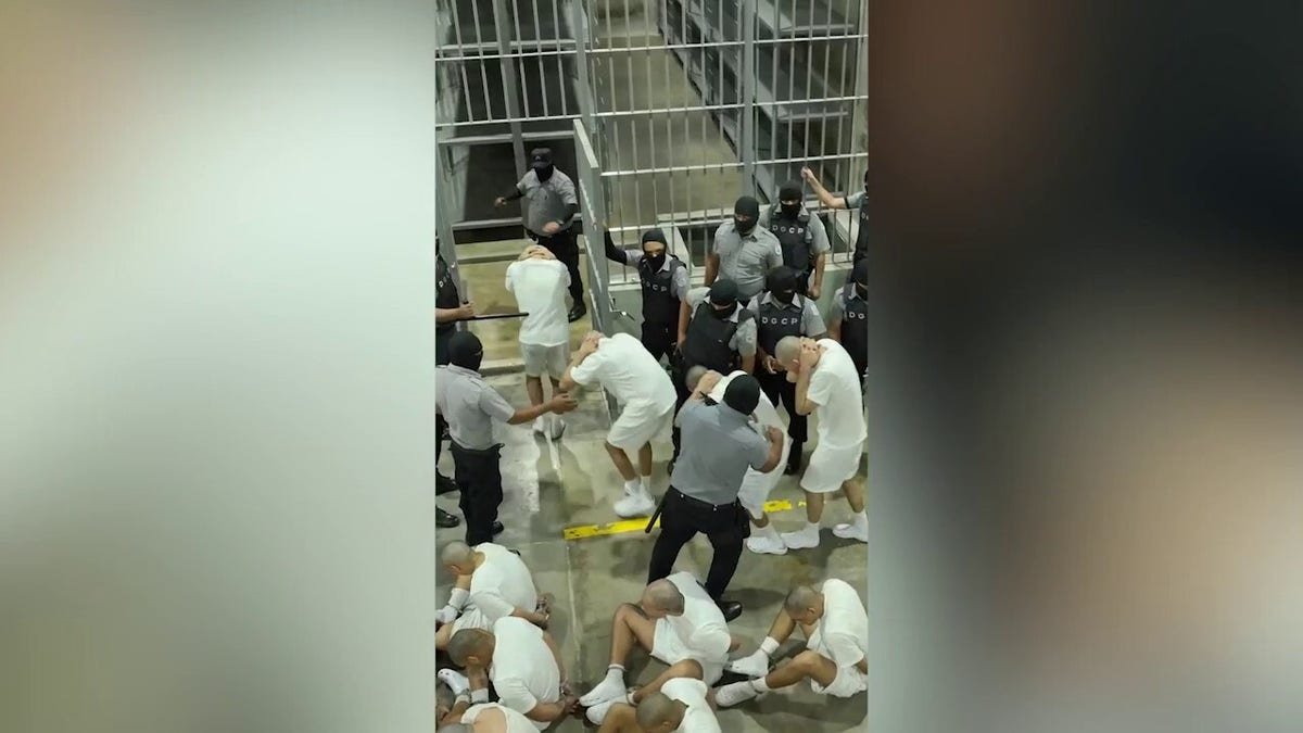 The gang members are forced on prison cells