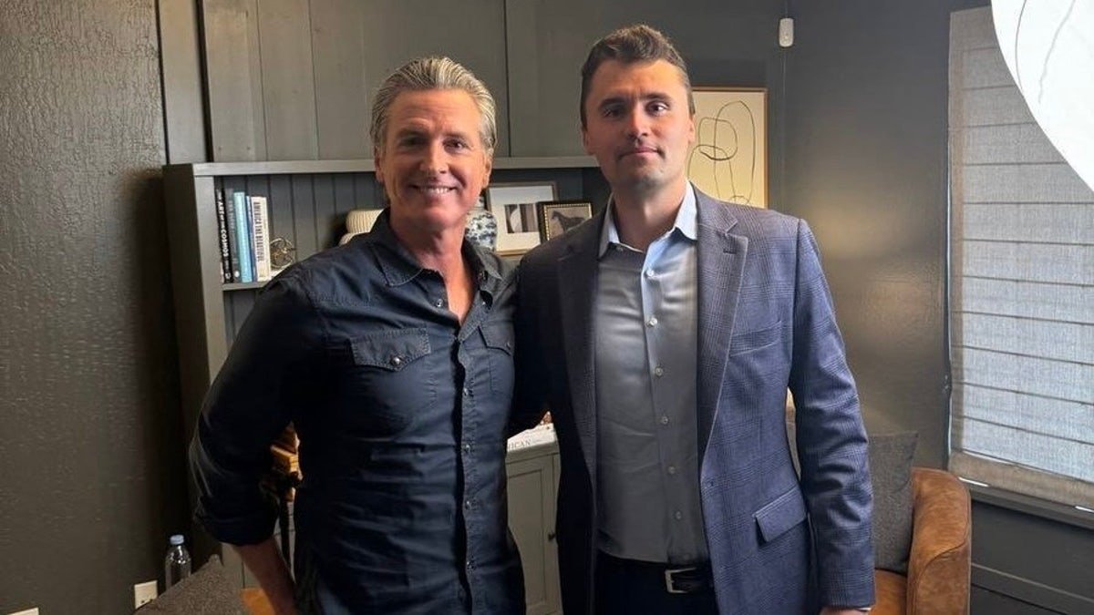 The governor of Gavin New Zoom and Charlie Kerk