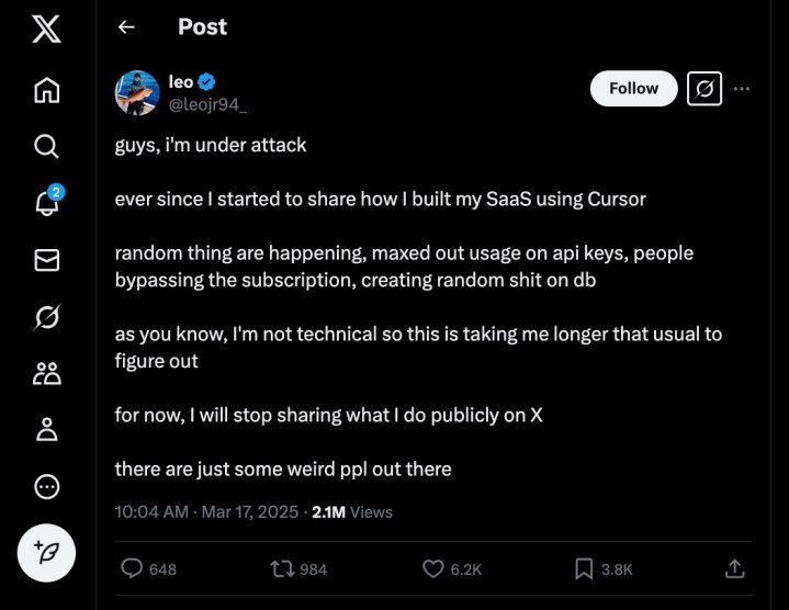 Leojr94 on x First Post.