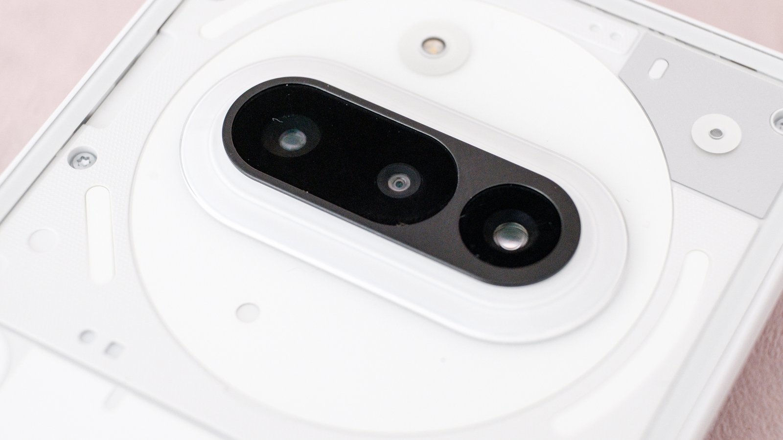 The Nothing Phone 3a features a triple camera array. 