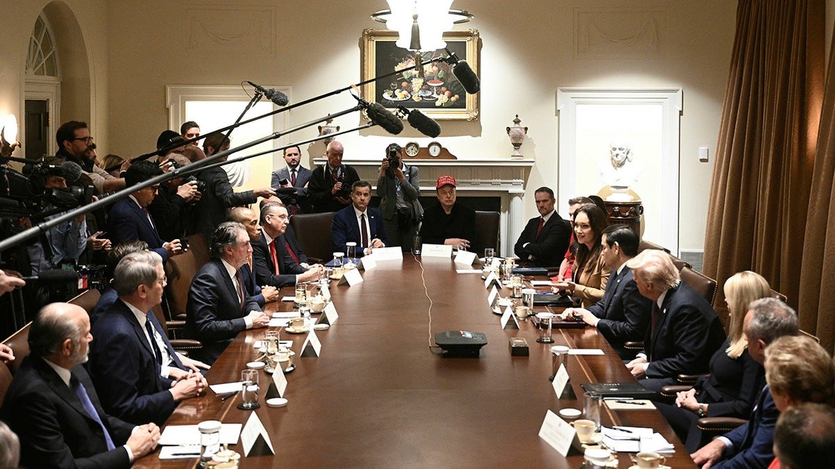 Trump meets his government at the White House