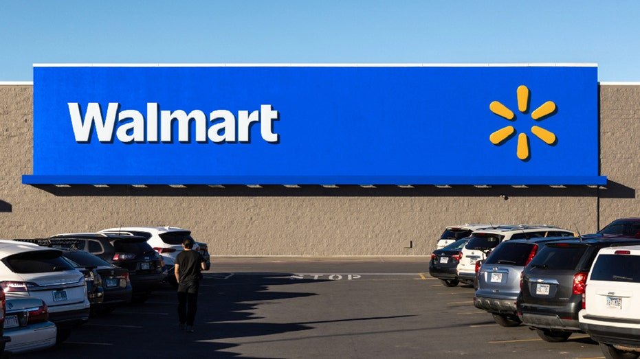 Walmart store interface with a new logo