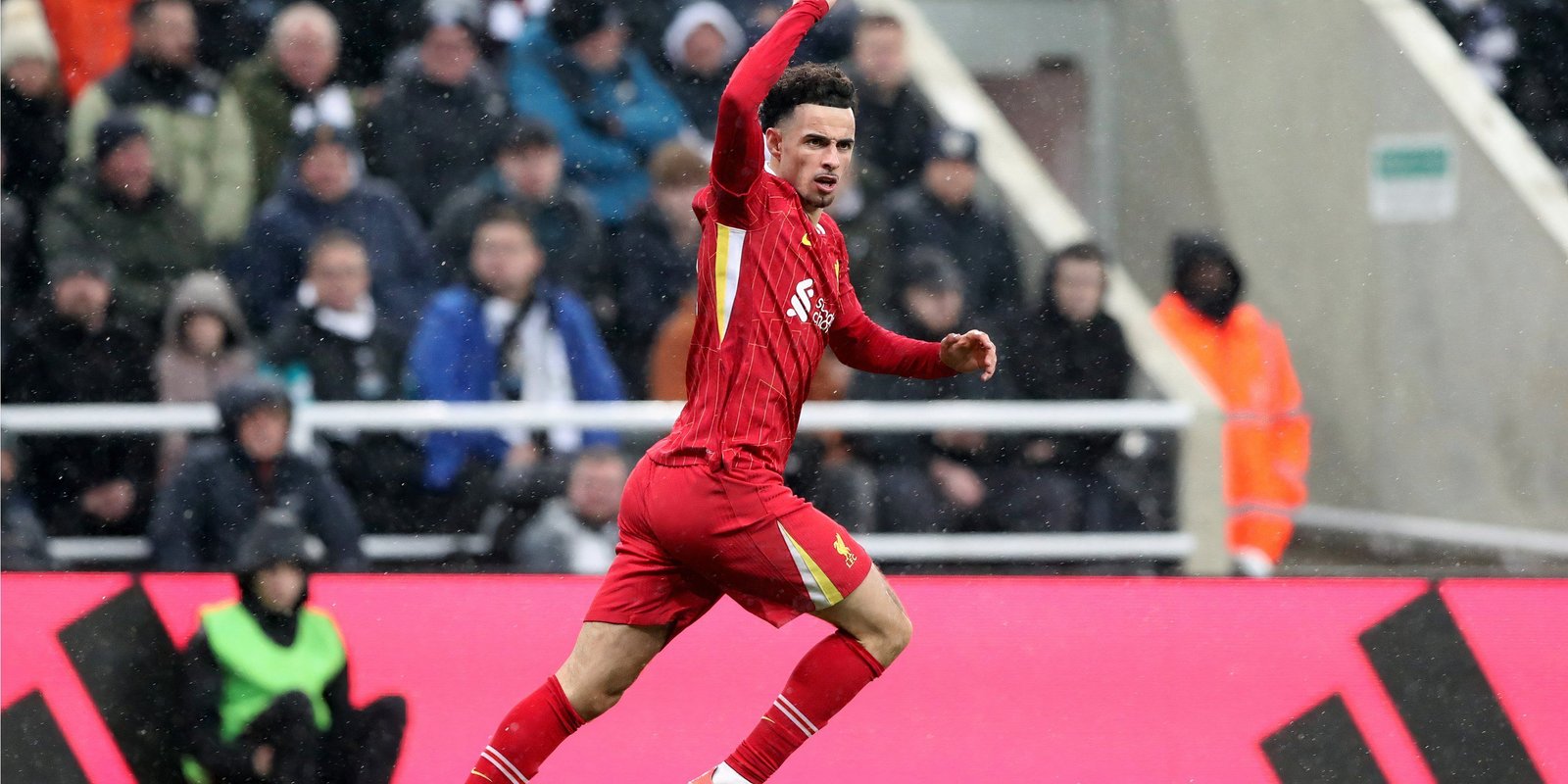 Liverpool midfielder Cortis Jones celebrates