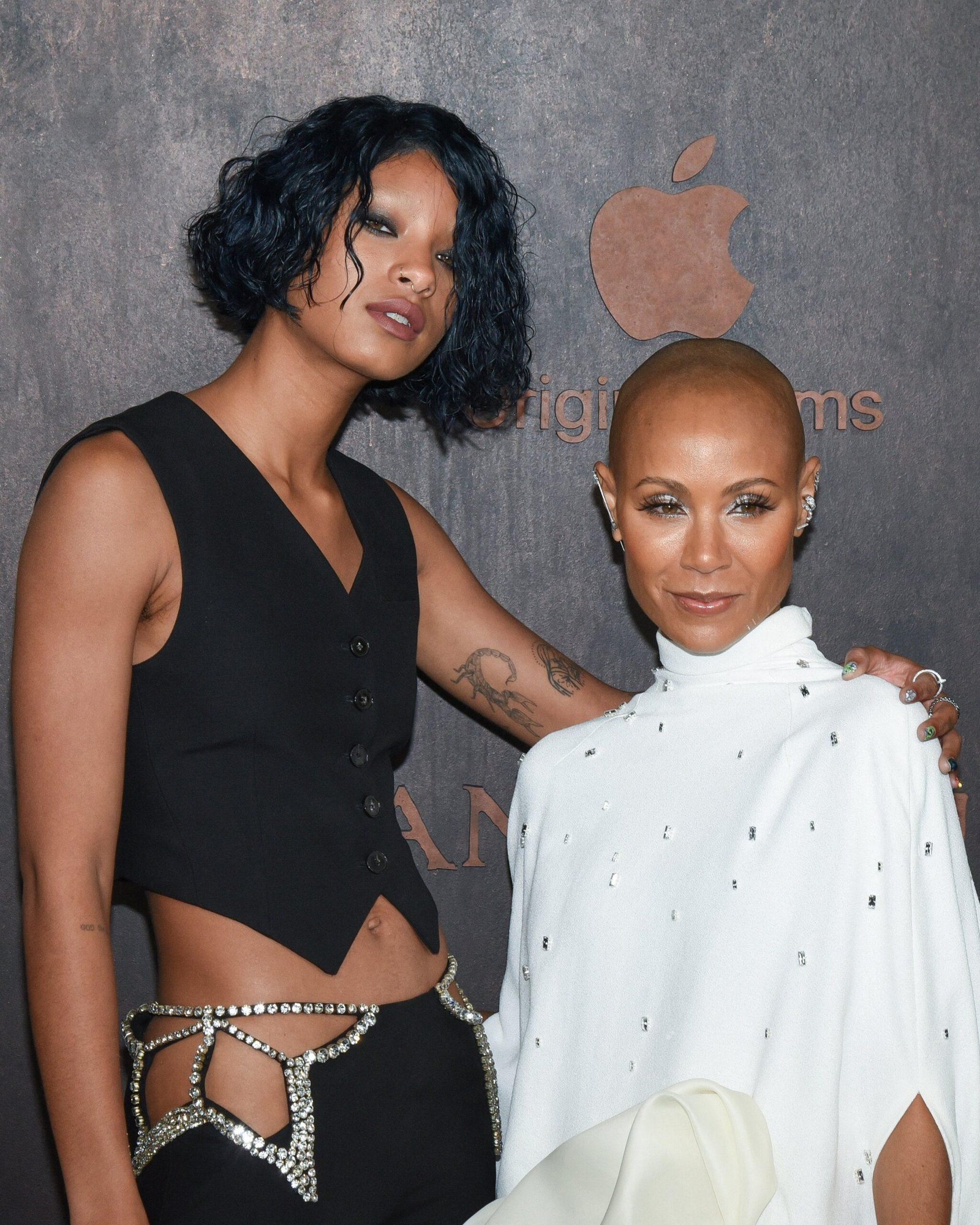Willo Smith and Jada Pinkt Smith are on the red carpet.