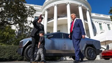 67d3e8eaa33c6 donald trump and elon musk with tesla cars in the background at the white house reuter.jpeg