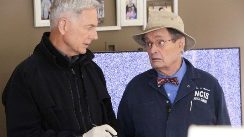 Mark Harmon Leroy Gyerso Gibbs and David McCliclum Dicky Malaard speaks on NCIS