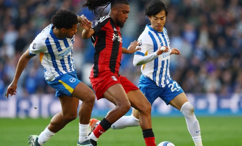 fulham s alex iwobi in action with brighton hove albion s kaoru mitoma.JPG