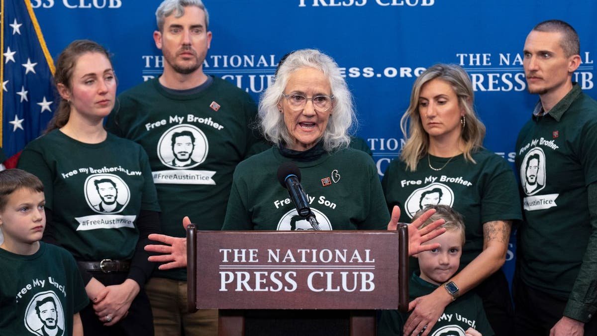 The Austin Tays family at a press conference