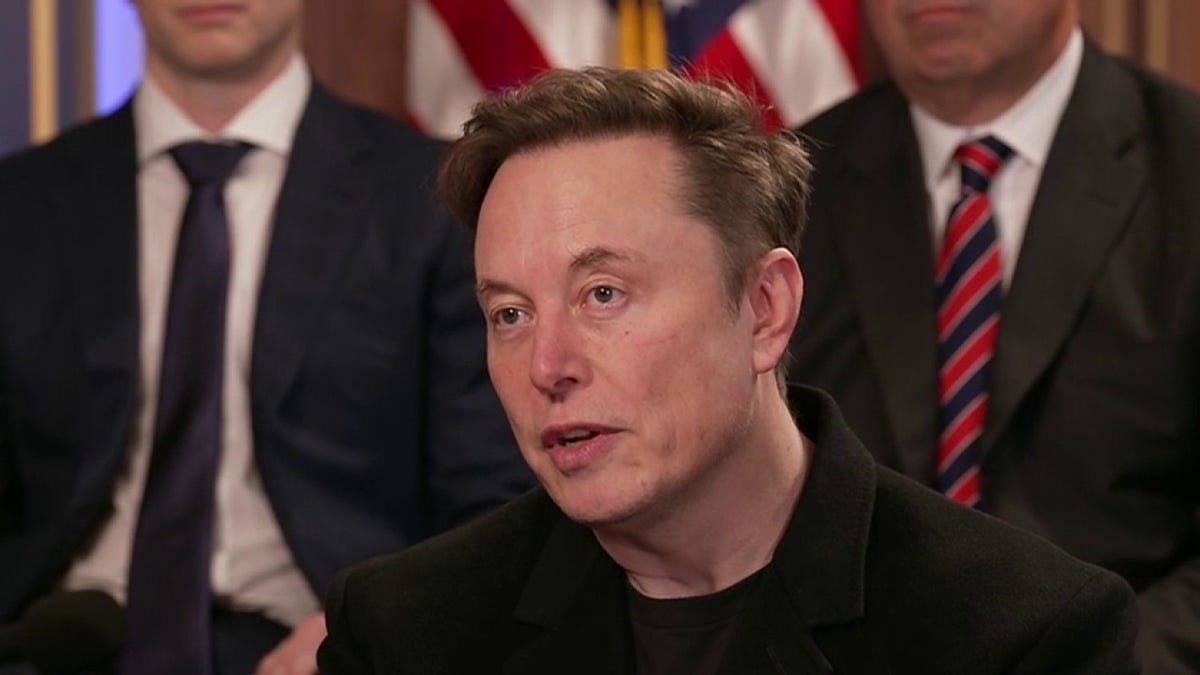 Elon Musk sits in front of other Doge members in claims and relationships