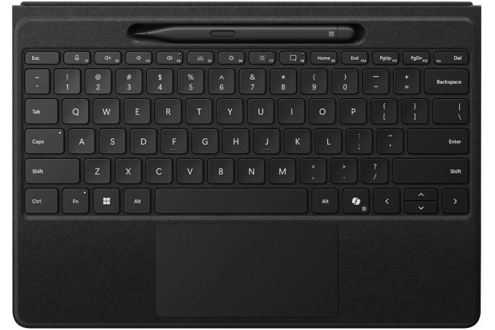 Microsoft Surface Slim Pen 2 and Surface Pro Flex Keyboard.