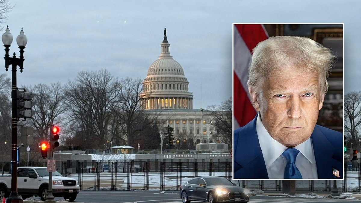 Trump inserted the United States Capitol the main image