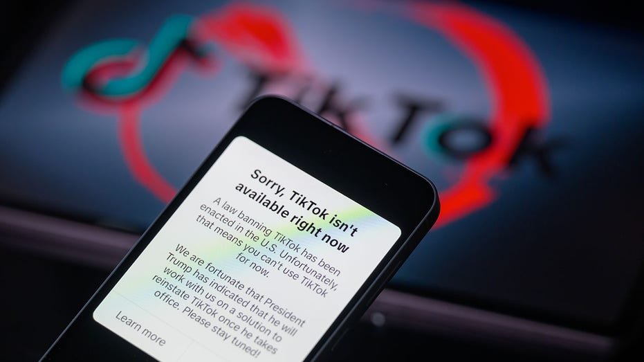 Tiktok away the message during the federal ban