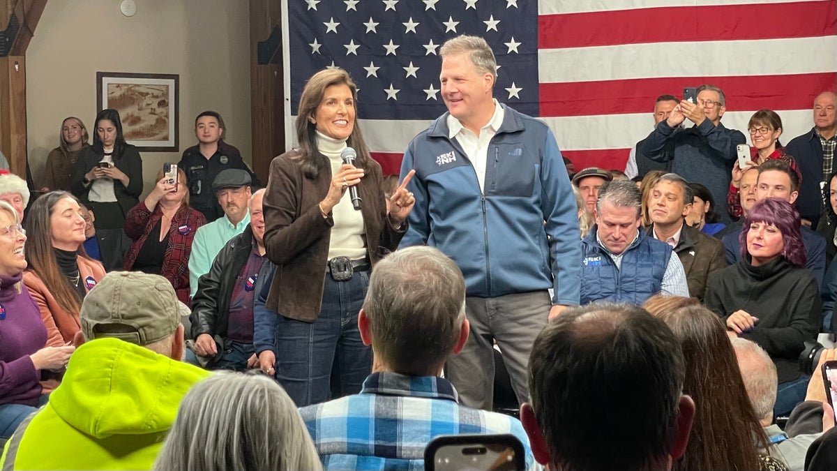Chris Sunono on stage with Nikki Haley