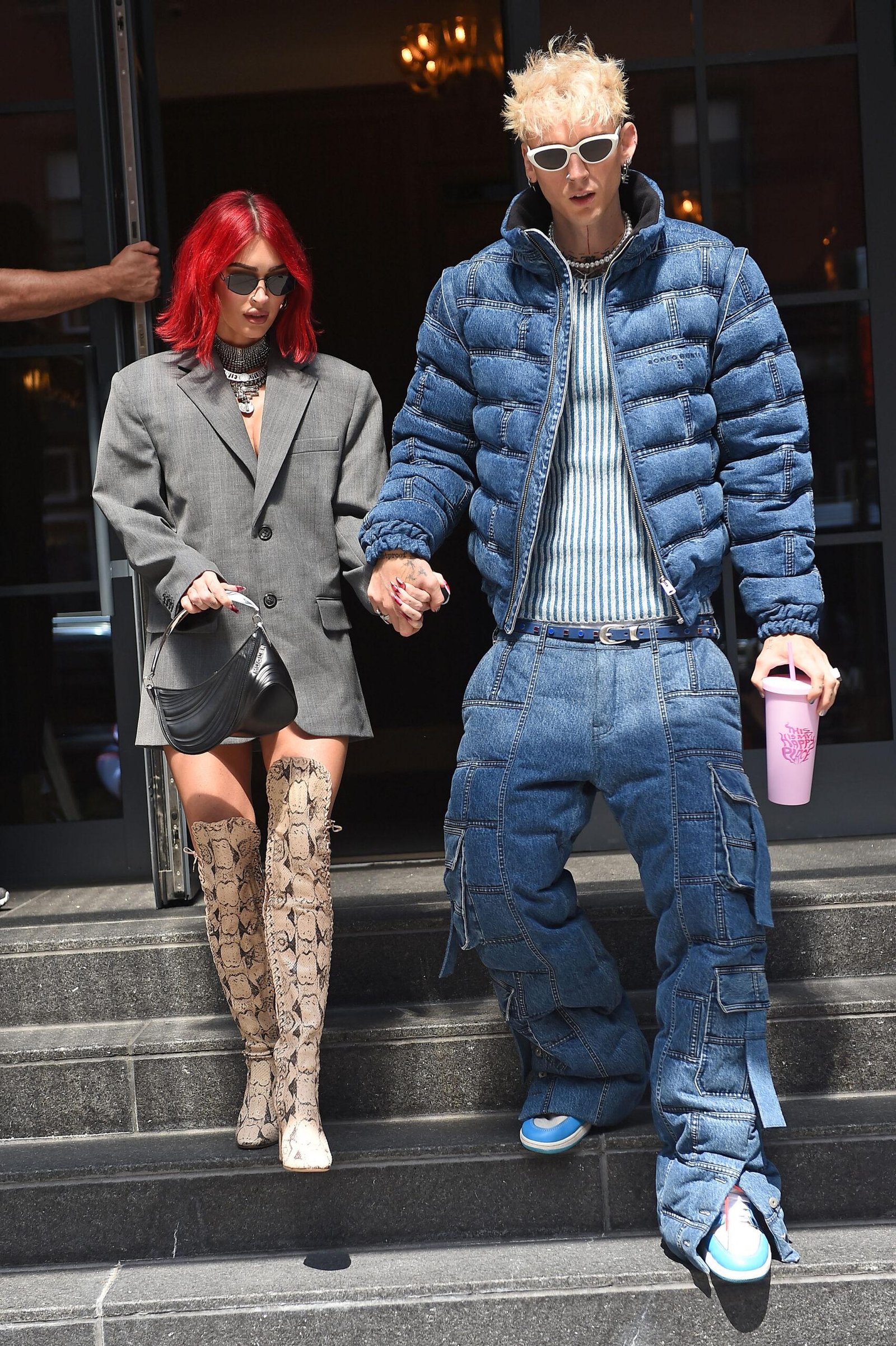 Megan Fox and Kelly machine guns in New York City