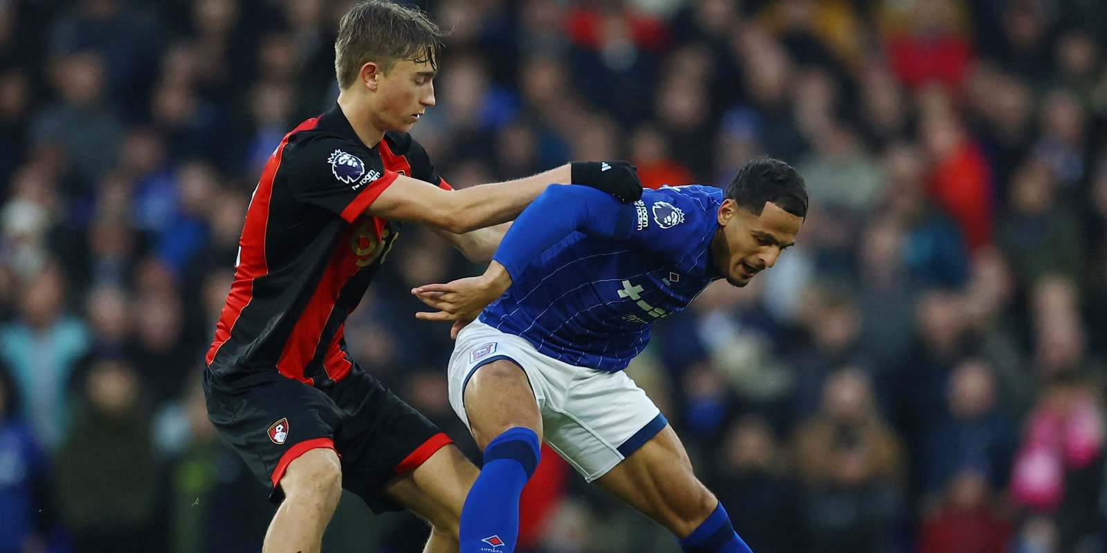 Dean of AFC Bournemouth's Huijsen in Action with Epsut Town Ali Al Hammadi