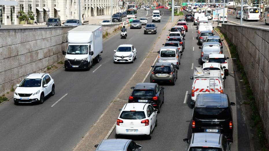 Traffic in Lyon, France