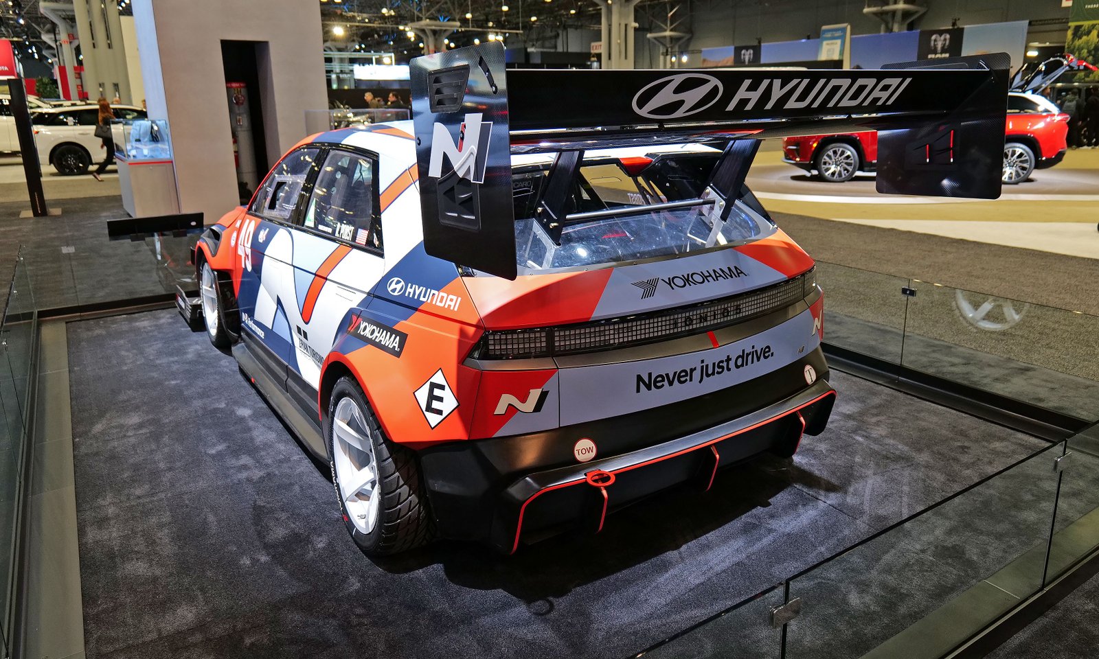 Record the peak Pike Breaking Hyundai Ioniq 5 N Ta Specifications at 2025 NYIAS.