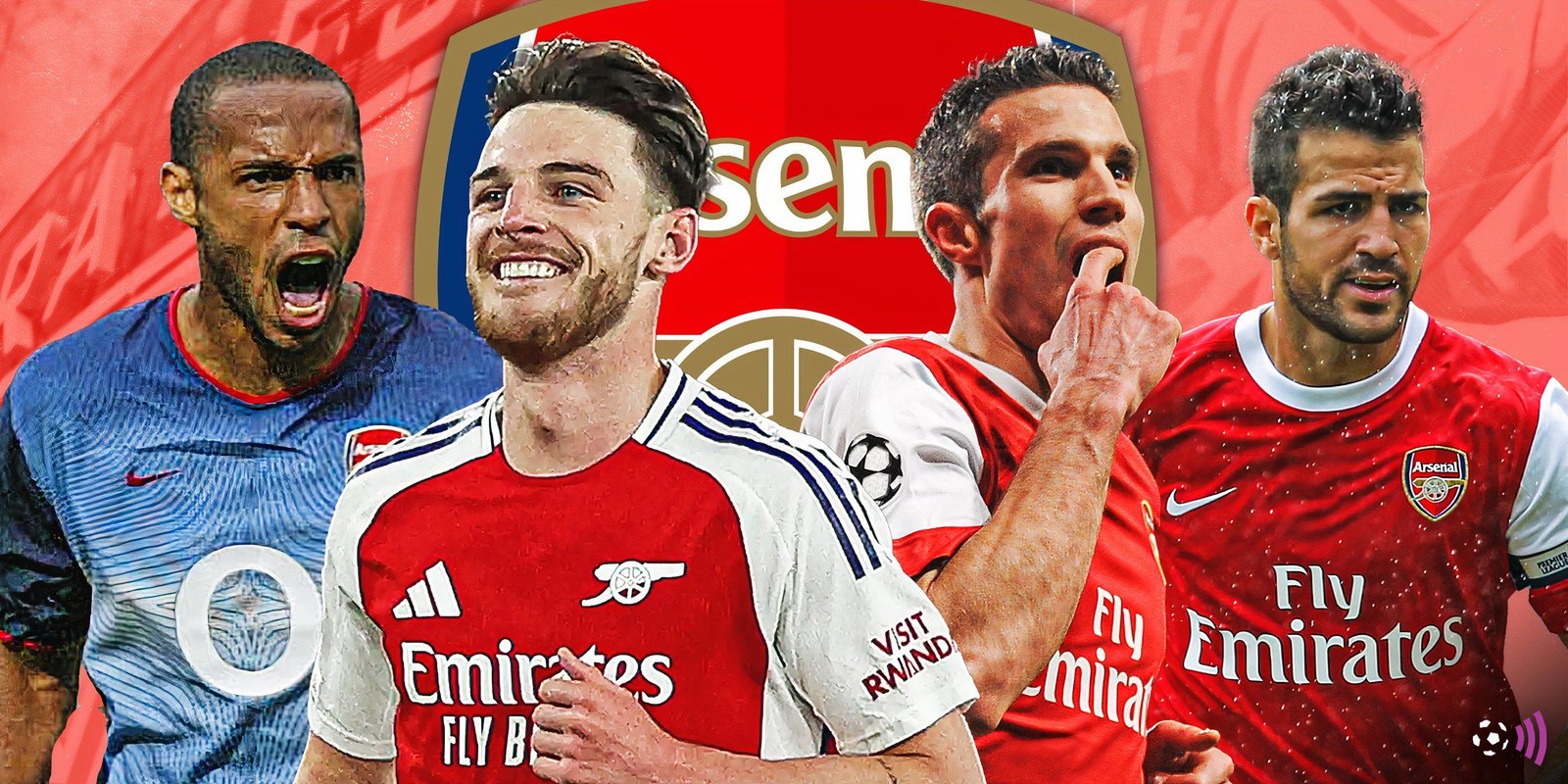 A Arsenal-Hinri-Van-Percy-Fabregas kick