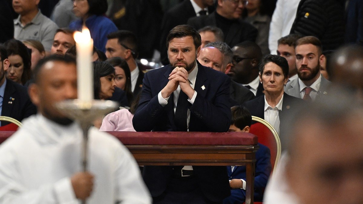 Vans pray in St. Peter
