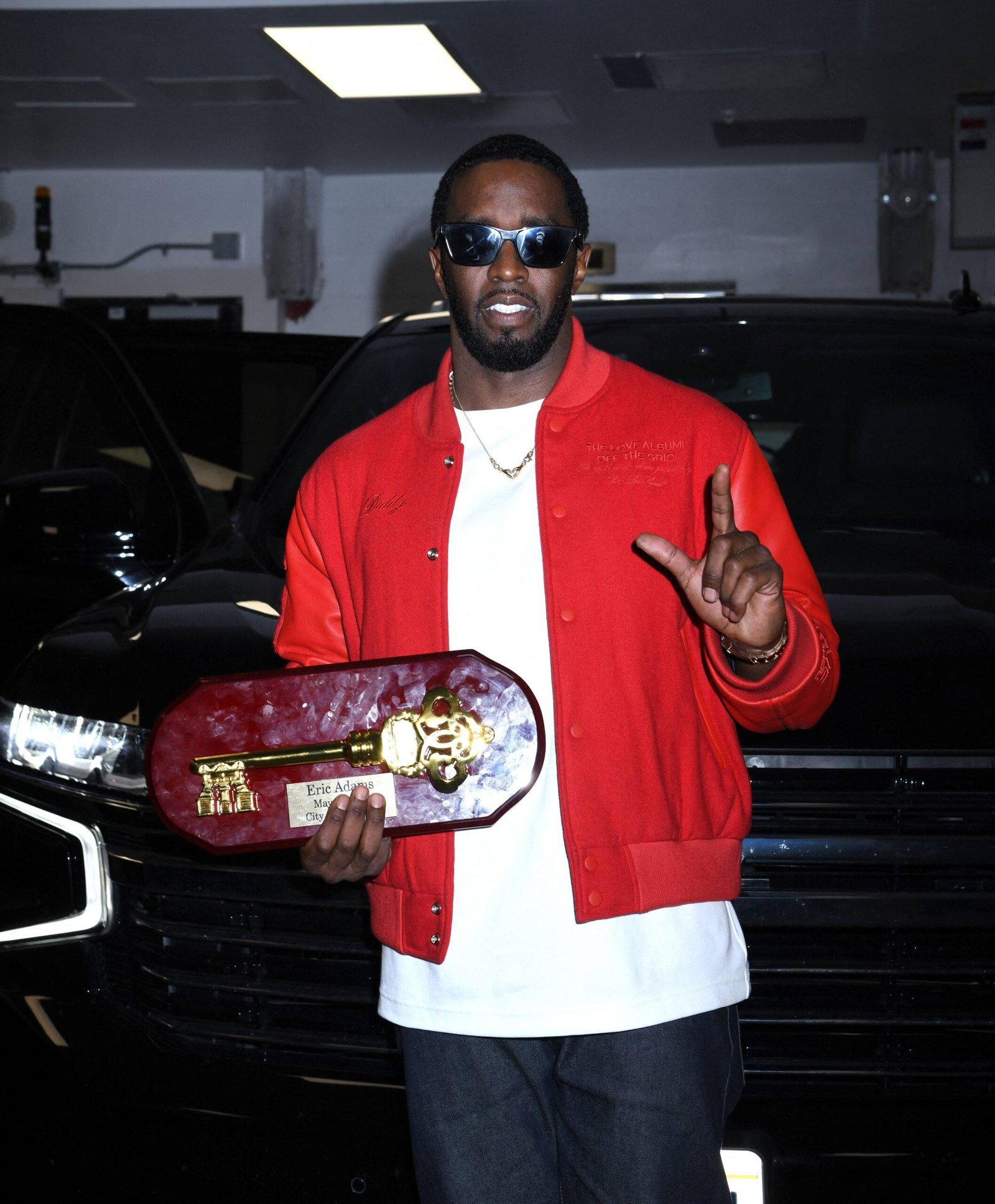 Didi Combs with a key to New York City