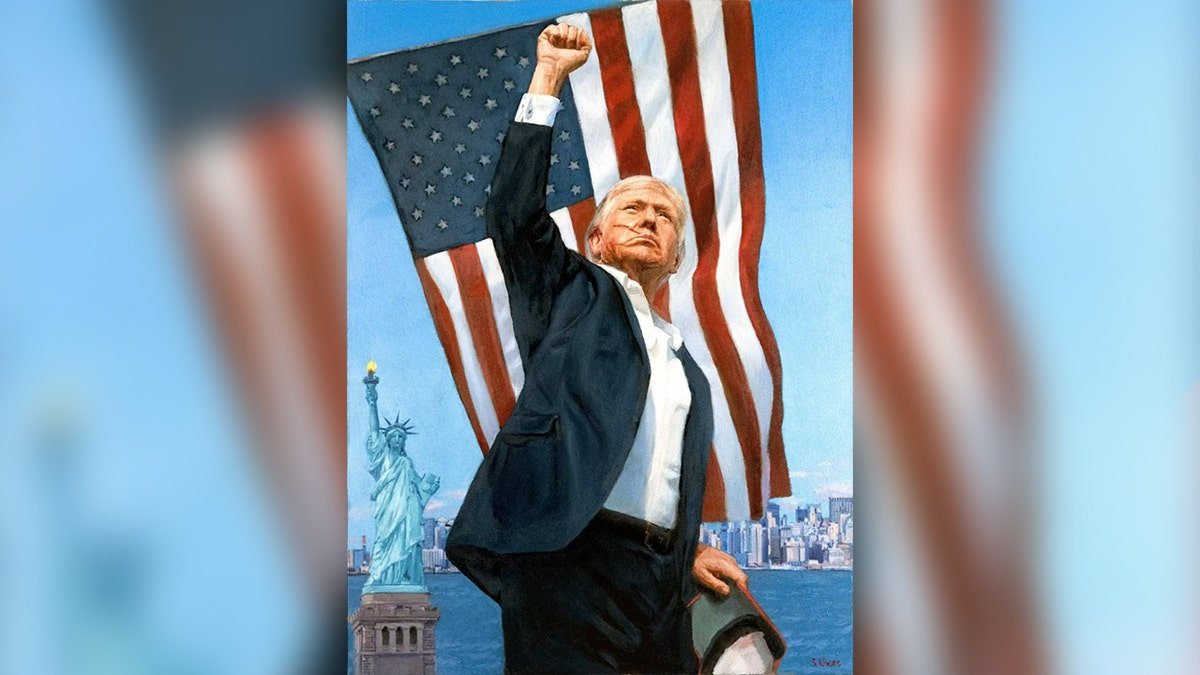 Donald Trump's painting in the air, science behind him