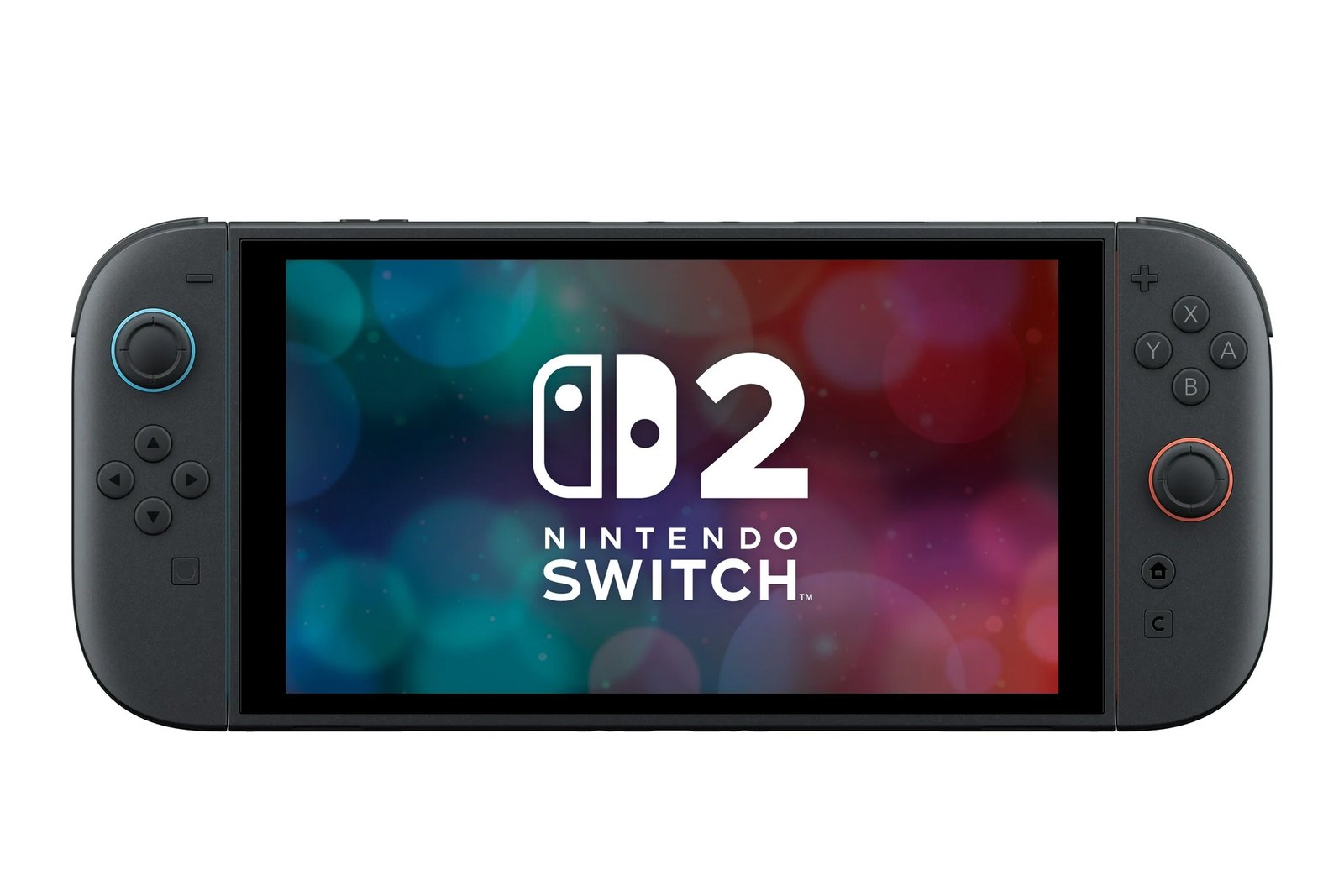 A close image of the Nintendo 2 key in a portable position on an isolated white background.