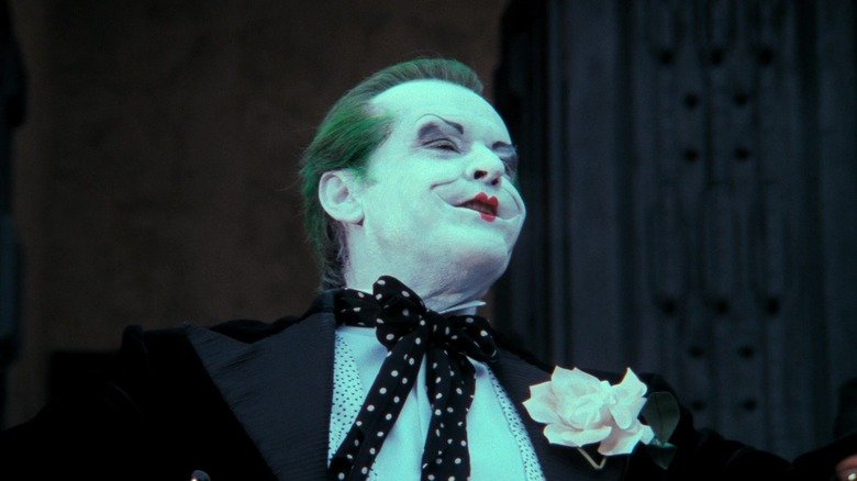 Jack Nicholson's Joker is looking at Batman