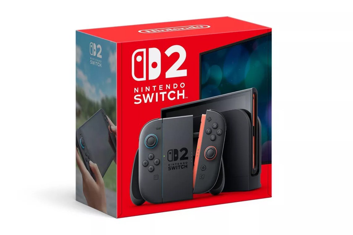 An isolated image of Nintendo Switch 2 Box Art on a white background.