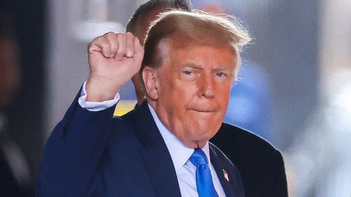 The former US president and Republican presidential candidate Donald Trump leaves Trump Tower