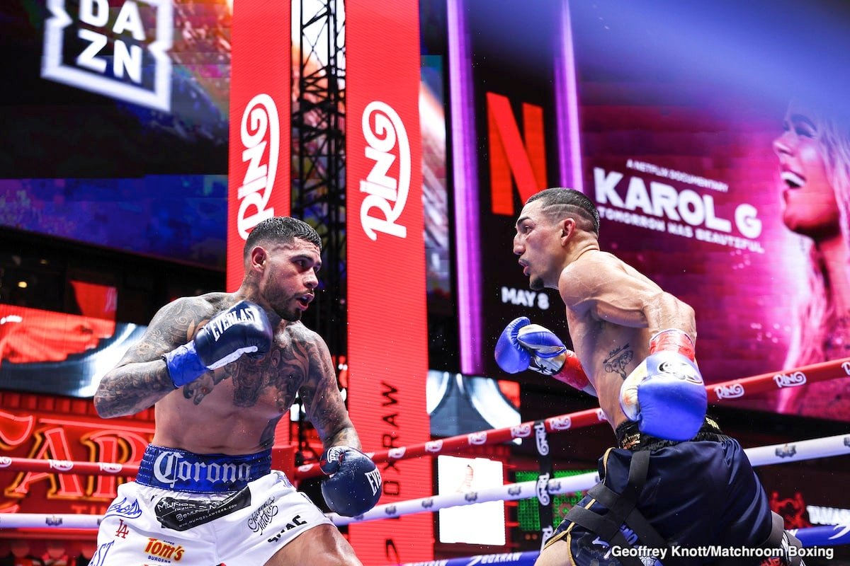 Photo: The results of the first strategy of safety: Teofimo Lopez Foreign Points Arnold Barboza Jr.