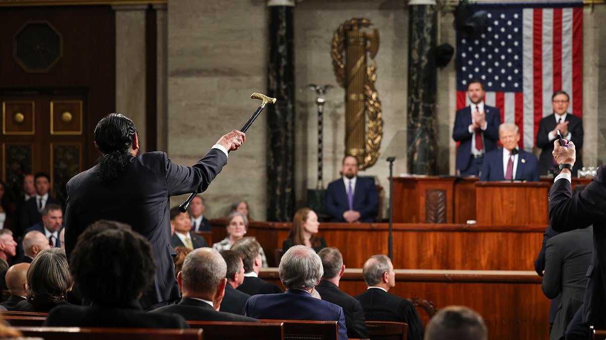 Representative Green refers to walking cane in Trump