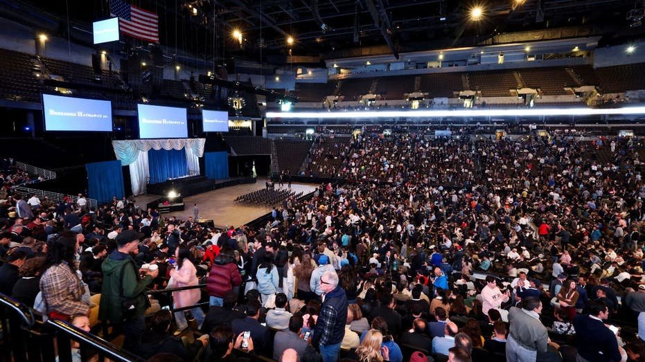 The shareholders attend the annual shareholders meeting of Berkshire Hathaway Inc, in Omaha, Nebraska, United States, May 3, 2025.