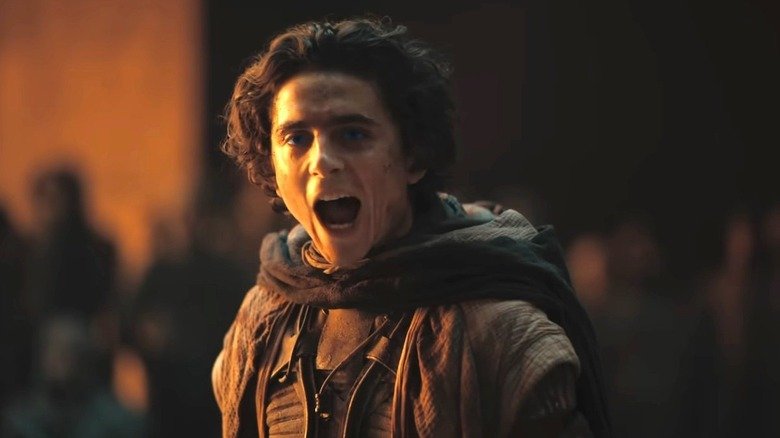 Paul Atrides screams at the Frameen gathering