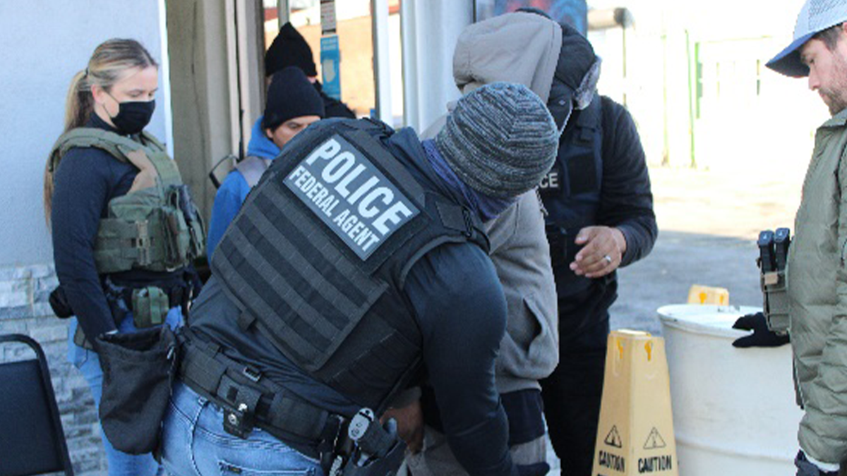 Ice agents arrest illegal foreigners