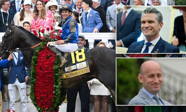 1746373129 Hegseth Miller celebrate Kentucky Derby victor Sovereignty will ALWAYS win.jpg
