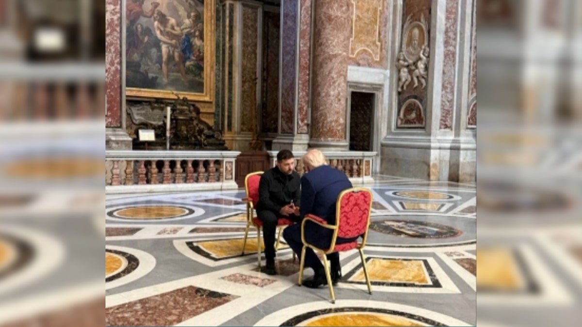 Trump meets and Zellinski meets in Rome