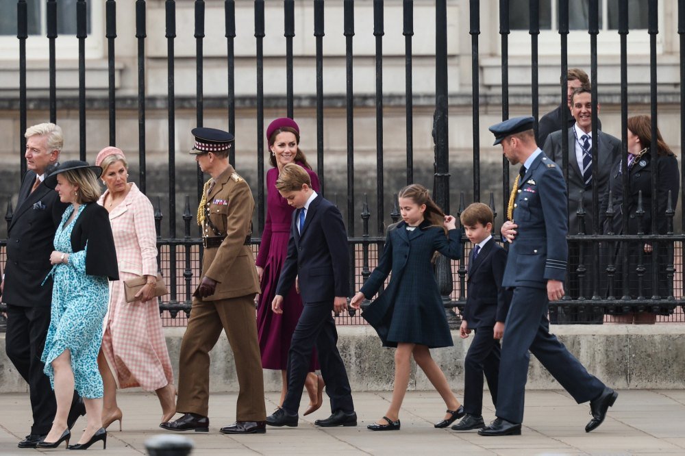 Prince William, Princess Kate and the children attend an event in London after Prince Harry's drama