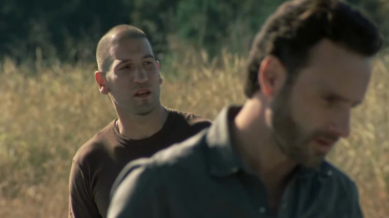 Walking dead, Sheen argues with Rick