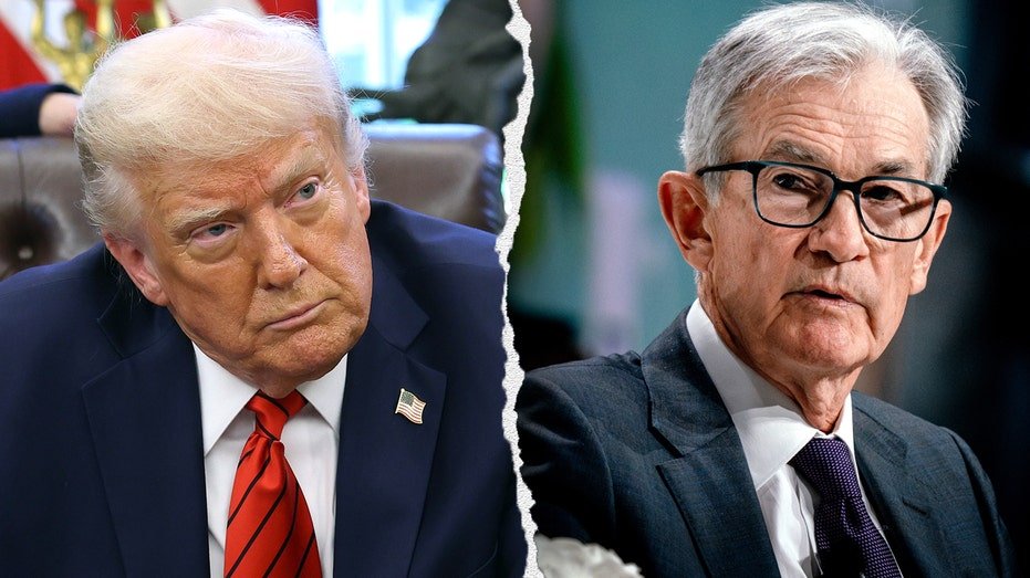 Donald Trump and Jerome Powell