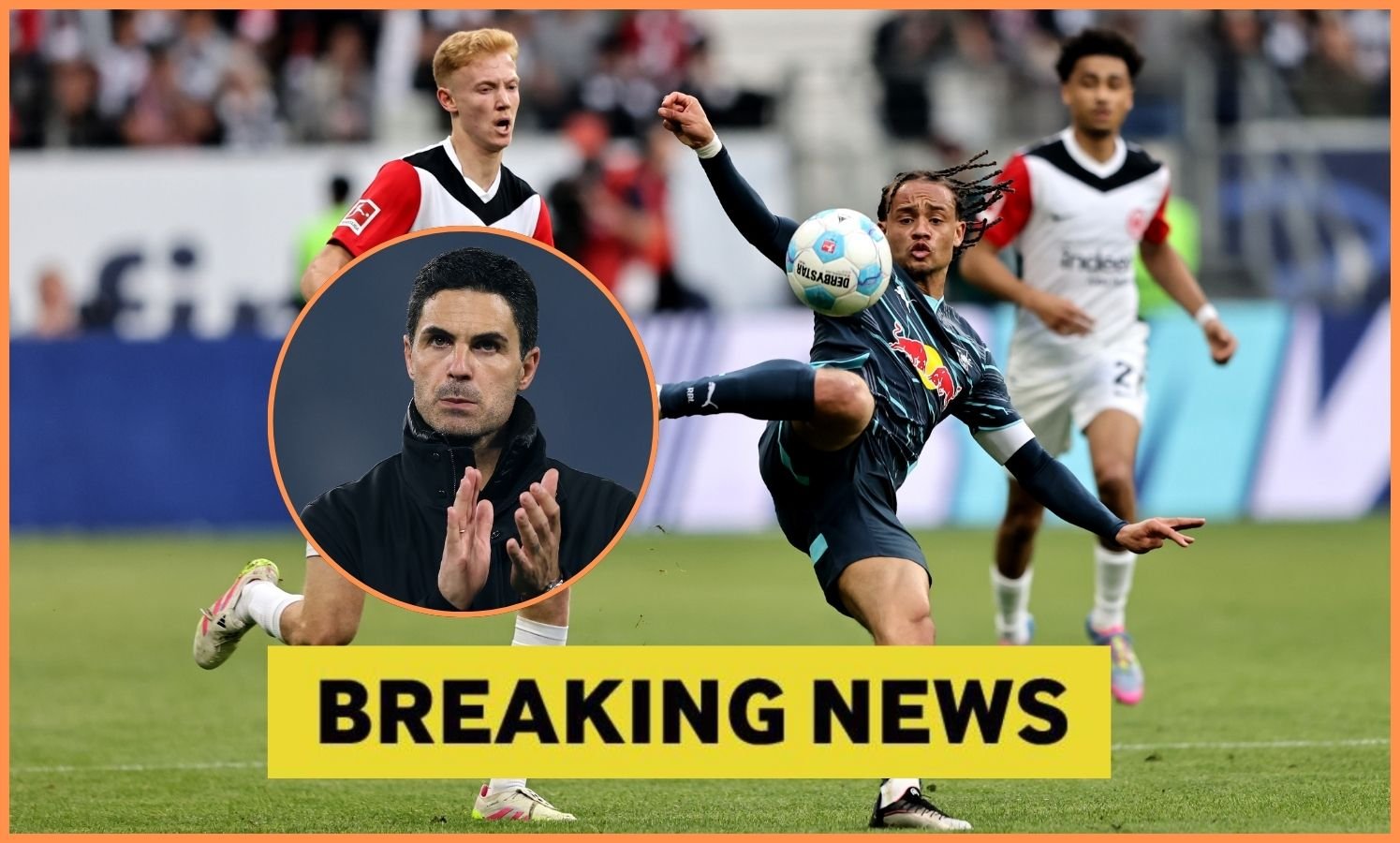 Xavi Simons and Mikeel Arteta
