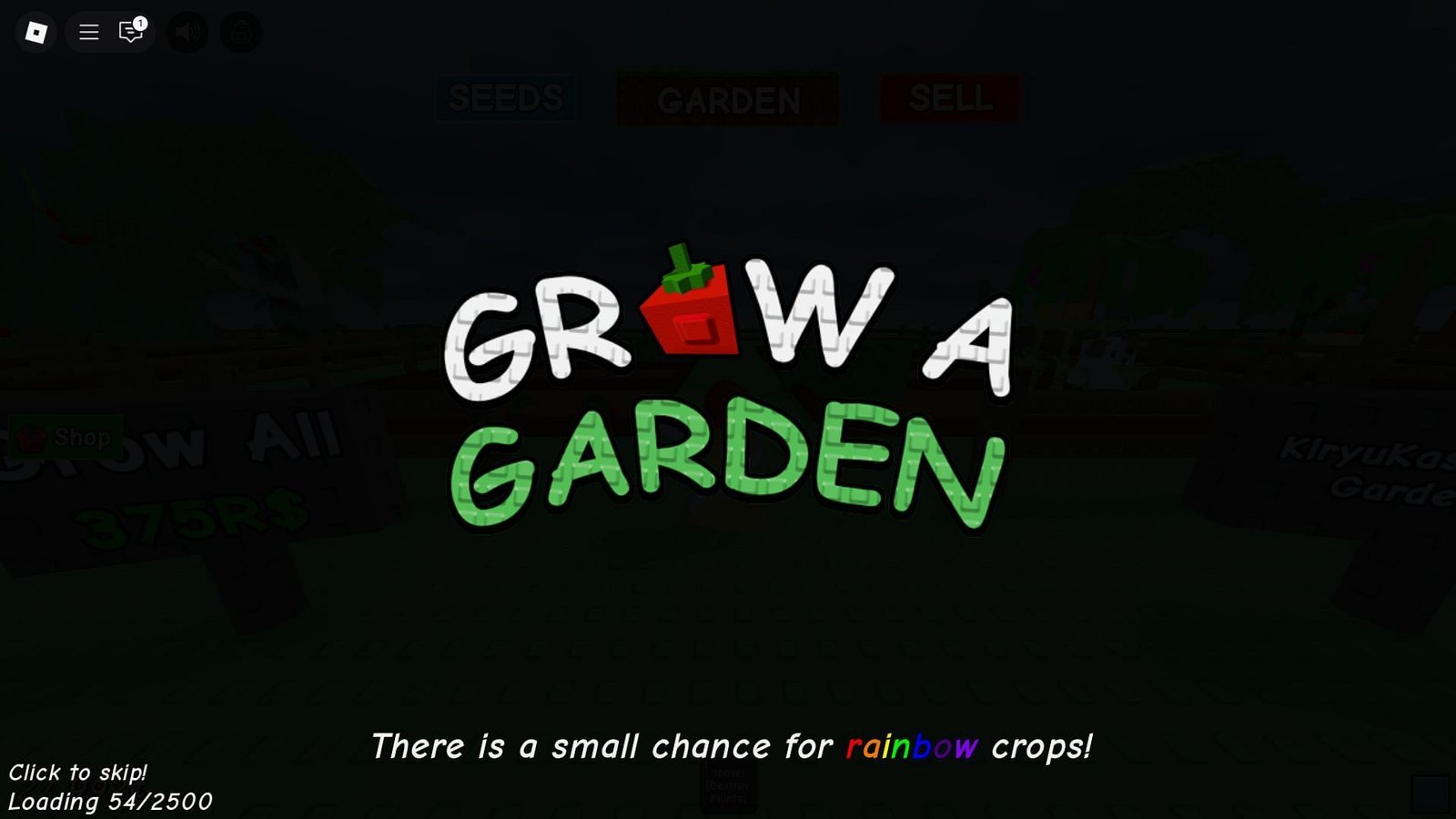 Inside the game (image via Roblox)