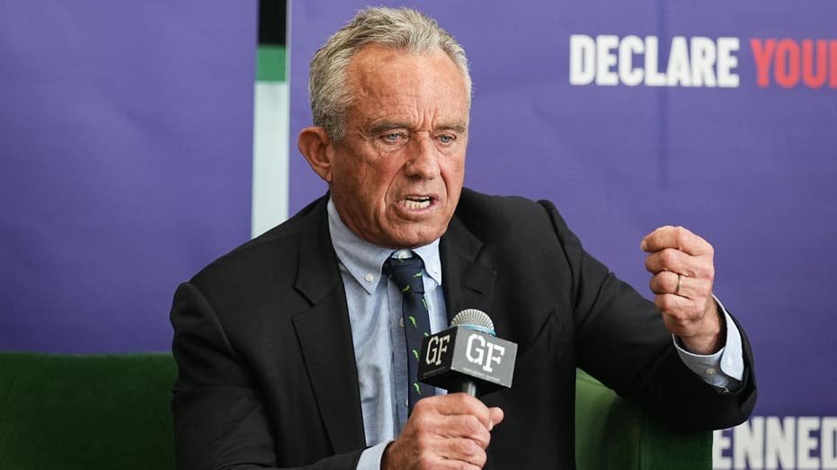 Robert Kennedy Junior with the microphone