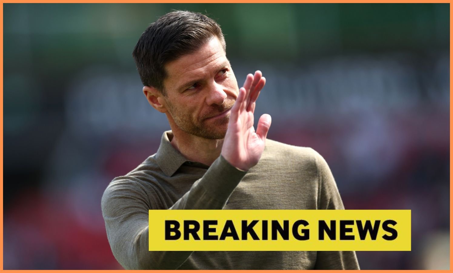 Xabi Alonso waving the masses