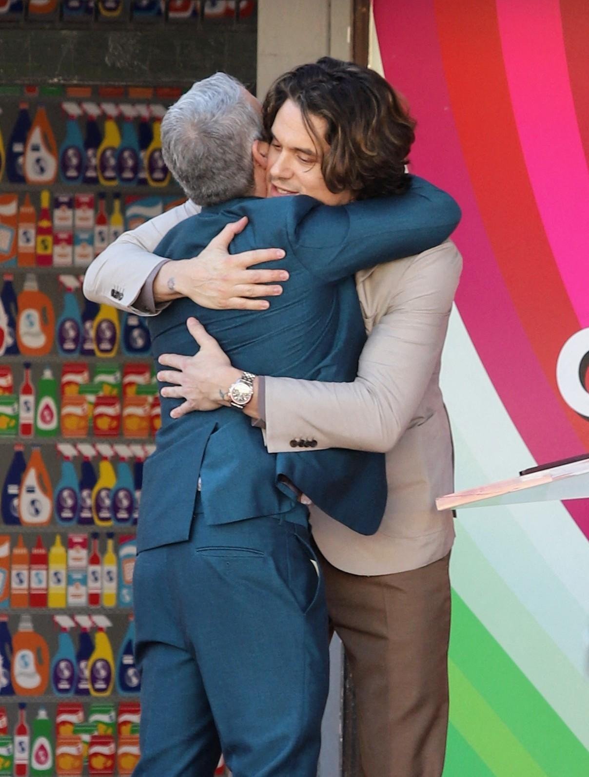 Andy Cohen joined John Mayer, who is getting his star in Hollywood in the march of fame with <a href=