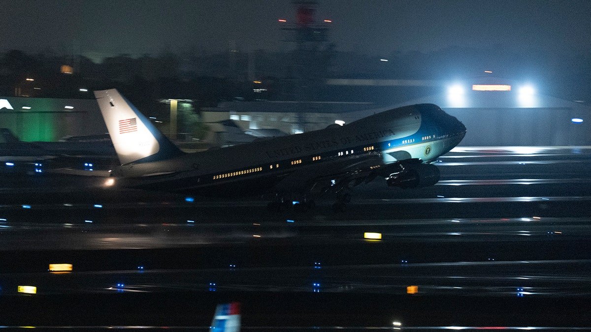 The air force is one off from the airport