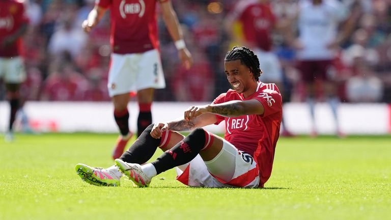 Leny Yoro is one of three main defenders who are missing in Manchester United