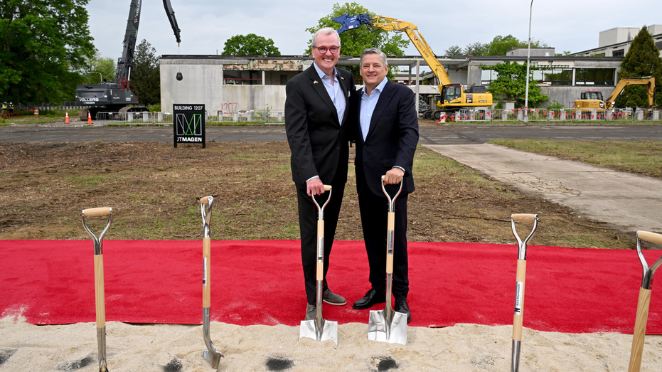 NJ GOV Phil Murphy next to Netflix participant Ted Sarandos
