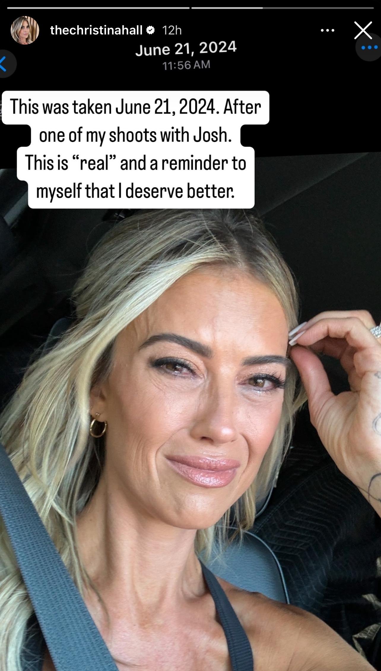 Christina Hack returns in Josh Hall