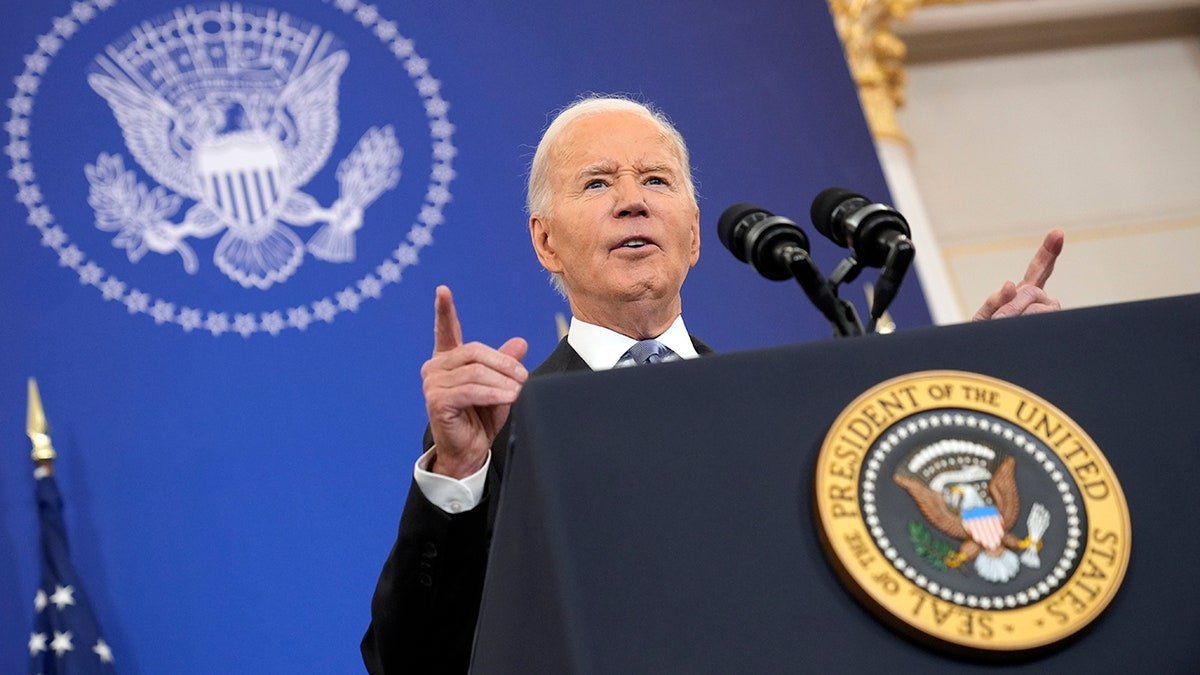 Biden in Lectern