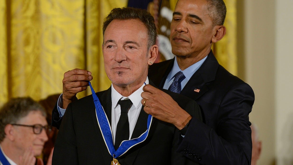 Obama and Bruce Springstin
